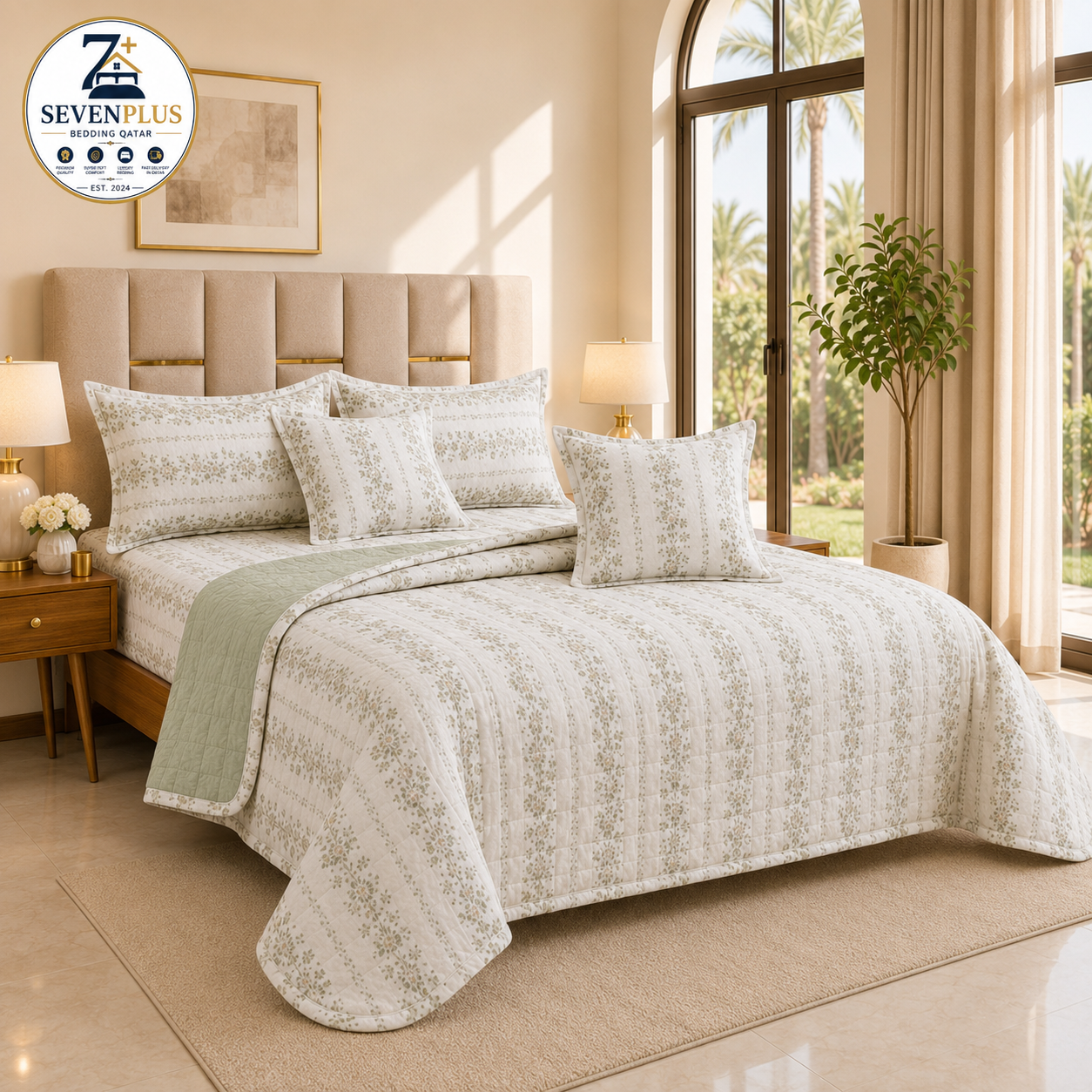 Summer Comforter Set Lightweight – Floral Design
