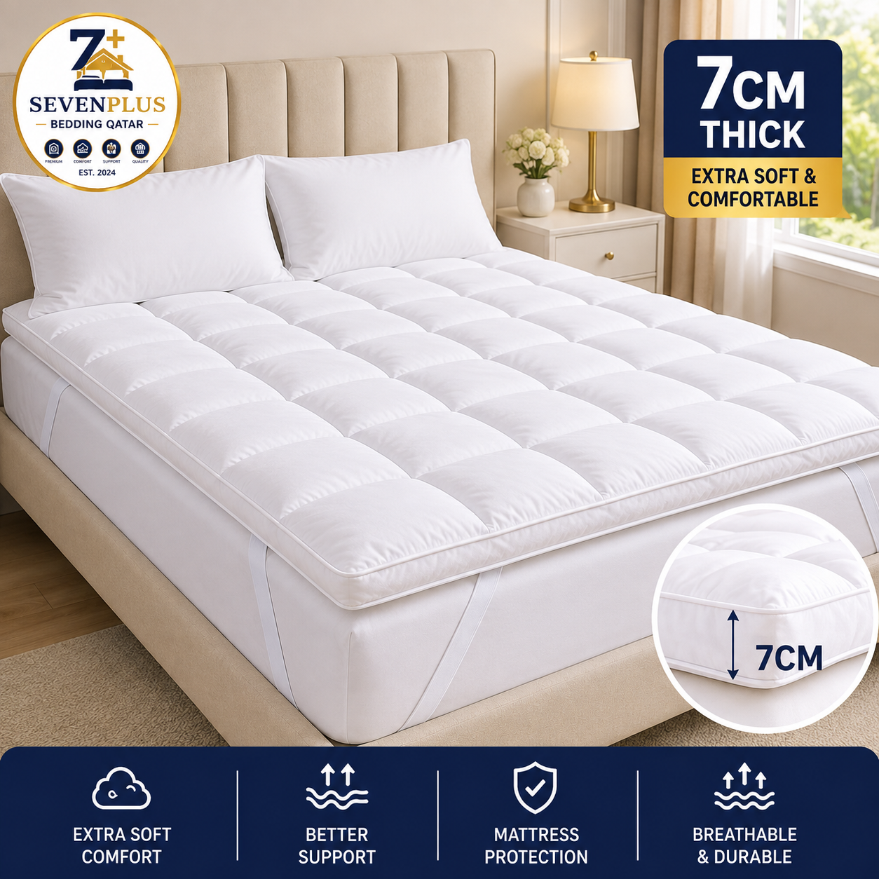 Mattress Topper – Extra Soft & Comfortable